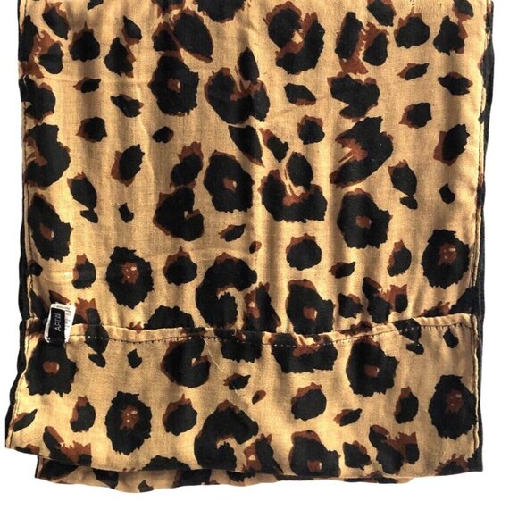 APT 9- DOUBLE SIDED ANIMAL PRINT / BLACK KNIT INFINITY SCARF - Picture 2 of 4